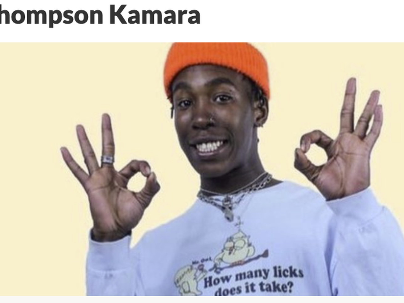 Thompson Kamara, 21, was shot and killed on Dec. 23,
2020, outside the Corner Stop convenience store where he worked in
Salt Lake City.