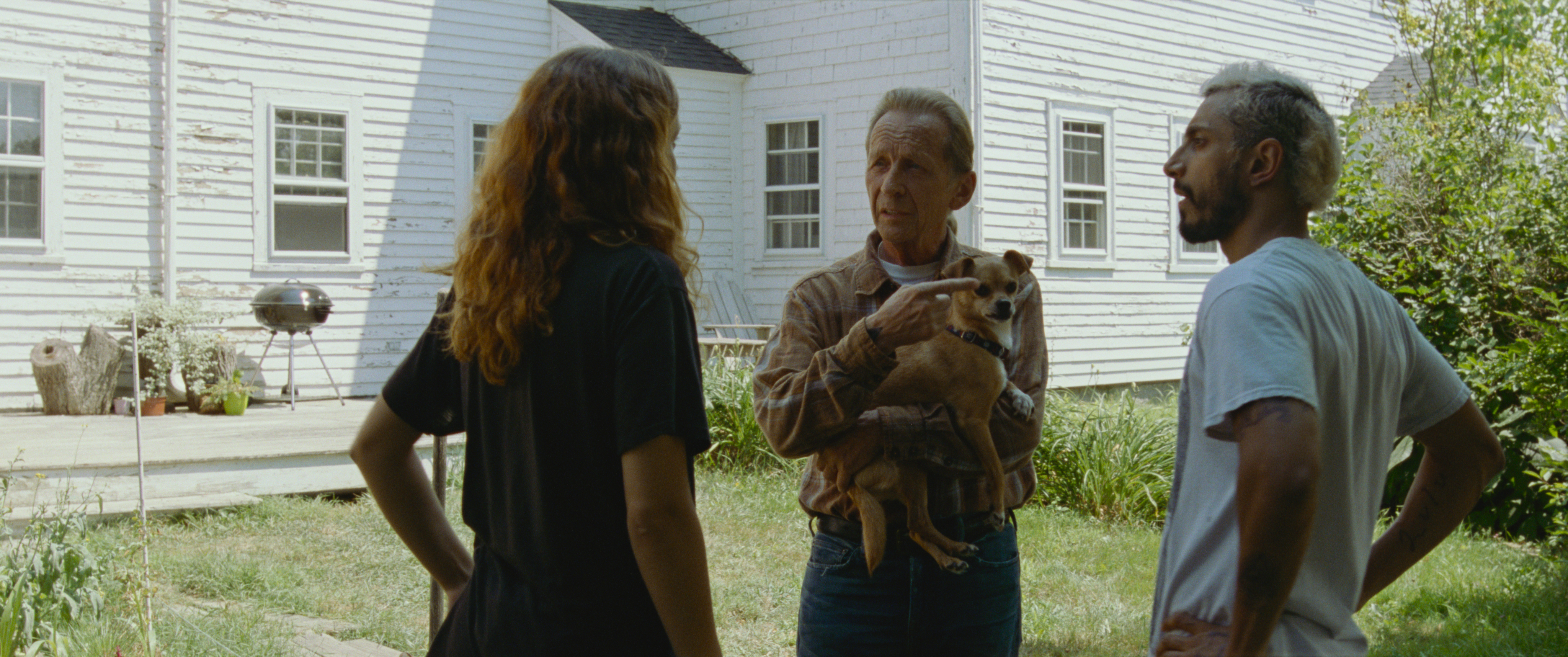 Actors Olivia Cooke, Paul Raci and Riz Ahmed are seen in a still shot from the Amazon Prime Original film "Sound of Metal."