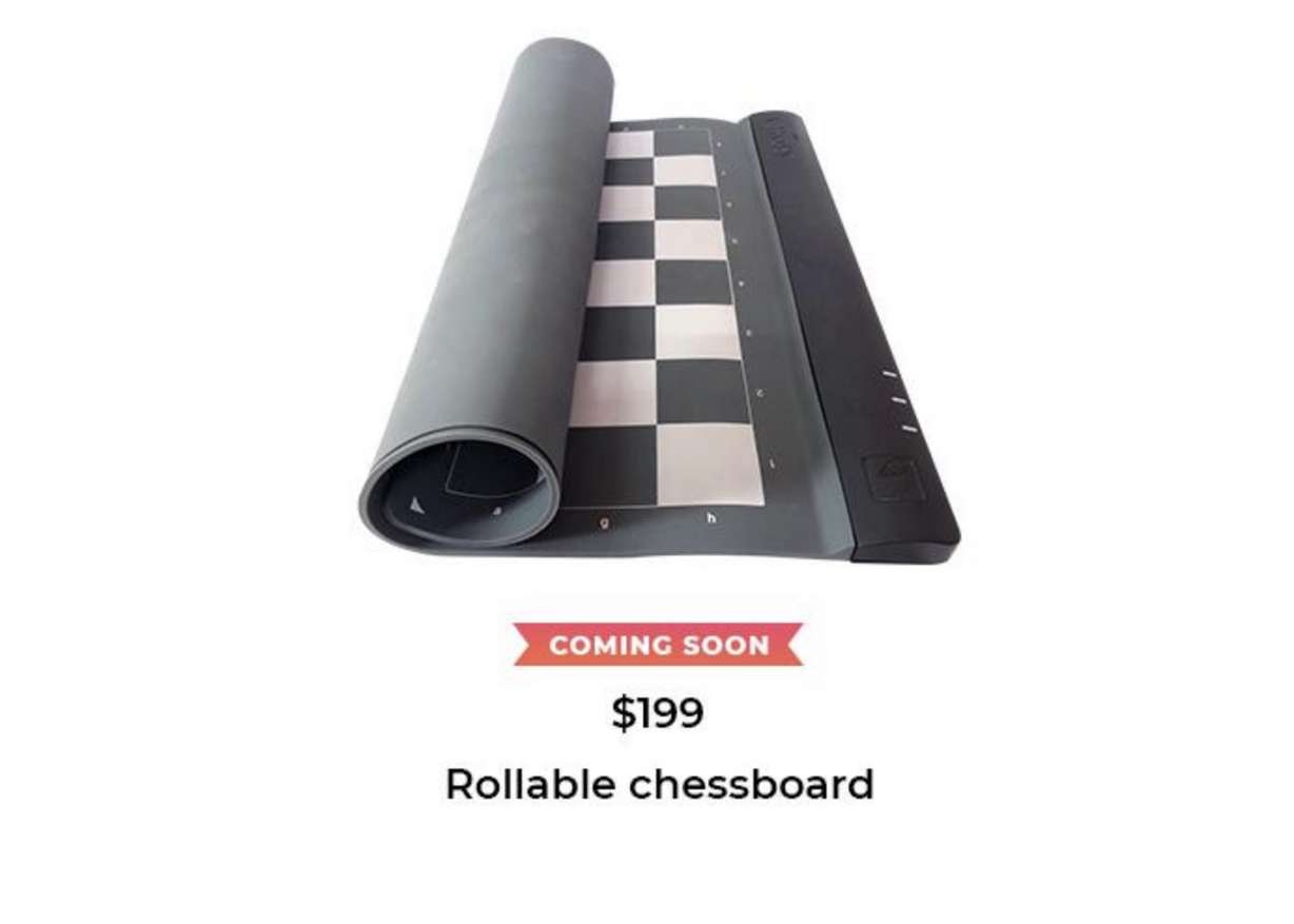 Square Off's new rollable smart chessboard will be launching in March of 2021.