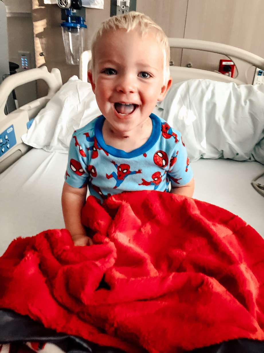 Dalan Judd said he was so relieved to see his son, Maverik, happy again once he regained strength after several days in the hospital.