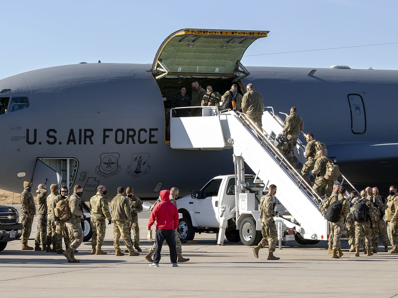 Utah National Guard troops headed to Washington in Jan. 2021