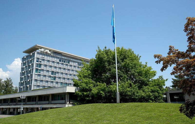 FILE PHOTO: A general view shows the headquarters of the World Health Organization (WHO) in Geneva, Switzerland, June 25, 2020. REUTERS/Denis Balibouse/File Photo