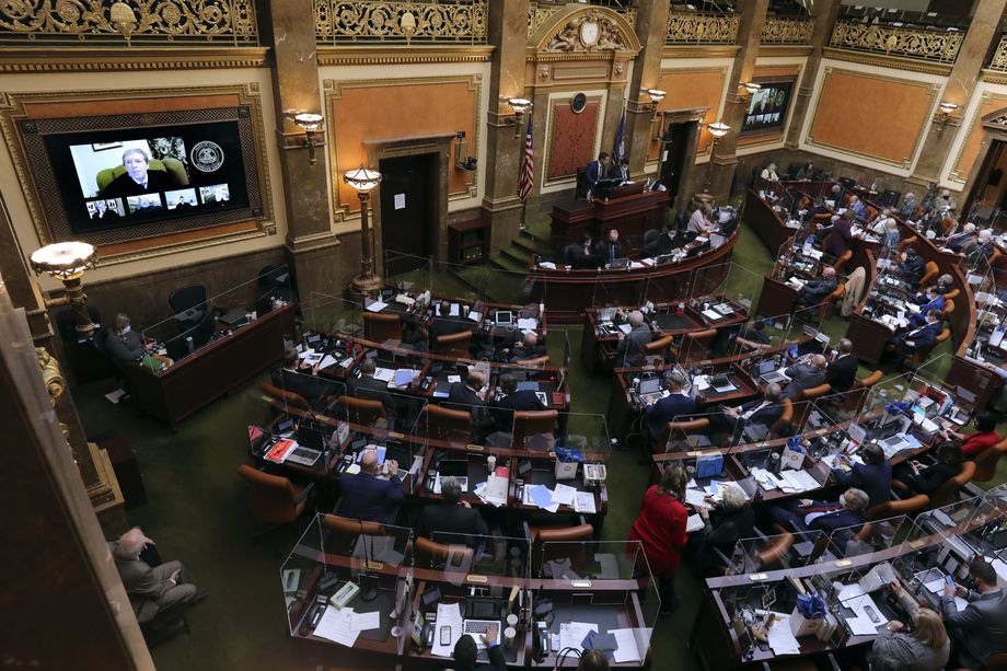 Utah Supreme Court Chief Justice Matthew B. Durrant gives the annual State of the Judiciary address via Zoom to members of the Utah House of Representatives on the first day of the Utah Legislature’s 2021 general session in Salt Lake City on Tuesday, Jan. 19, 2021.