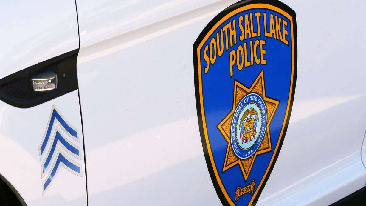 A South Salt Lake police vehicle is pictured on Monday,
Sept. 28, 2020.