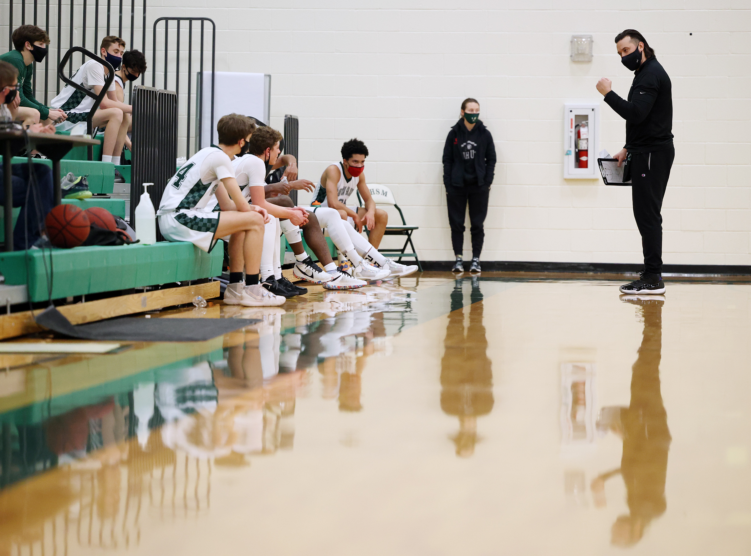 Rowland Hall and Layton Christian Academy play a high school basketball game at Rowland Hall in Salt Lake City on Wednesday, Jan. 20, 2021.