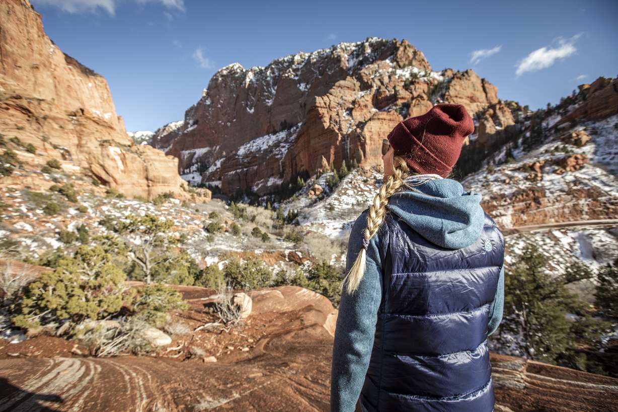 Winter exploration in Kolob Canyons, North Zion National Park