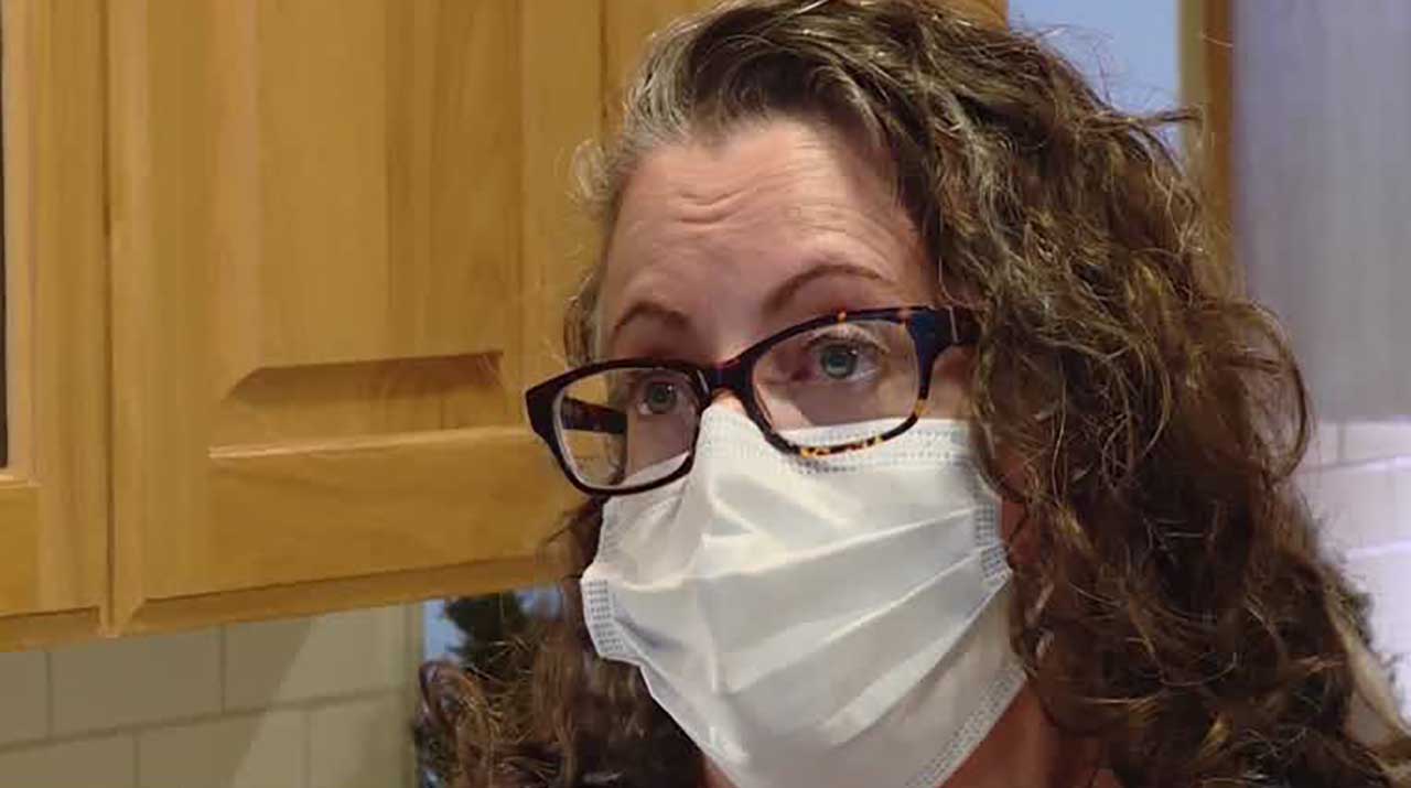 Andrea Jensen says the outer pane of glass in her oven door apparently just exploded, leaving behind a big mess and even bigger questions.