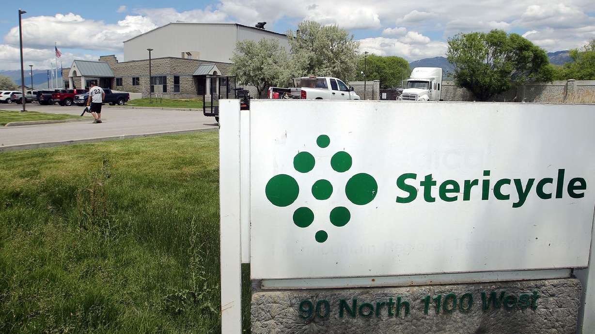 The Stericycle medical waste incineration plant in
North Salt Lake is pictured in this May 30, 2013, file photo.