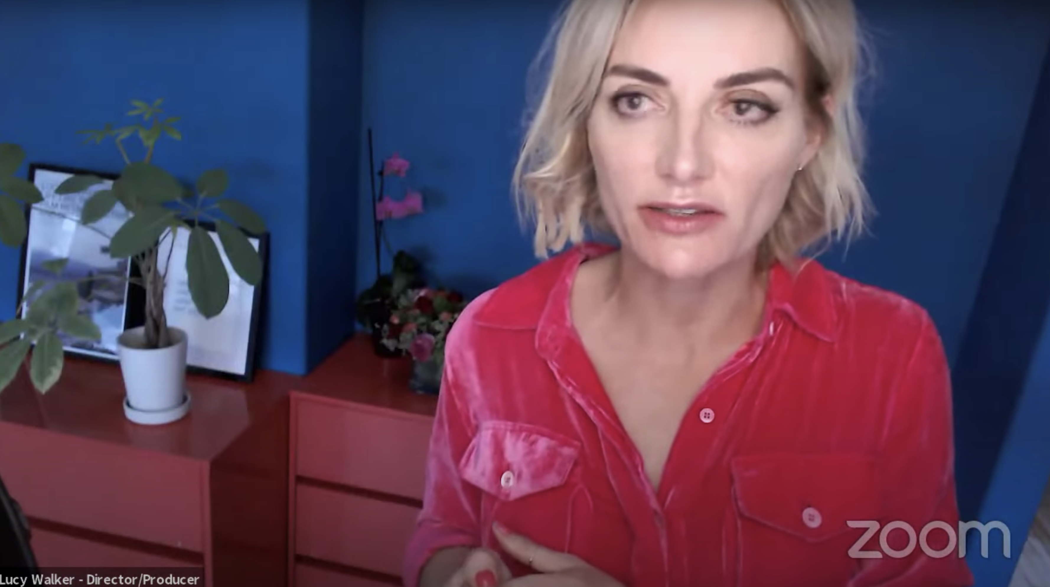 Lucy Walker, director of the Sundance Film Festival selection "Bring Your Own Brigade," discusses the documentary during a virtual question-and-answer session on Friday, Jan. 29, 2021.