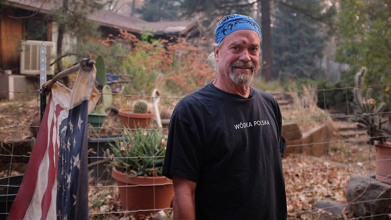 A still shot from 2021 Sundance Film Festival documentary selection "Bring Your Own Brigade" featuring Bradley, an interview subject in the film.