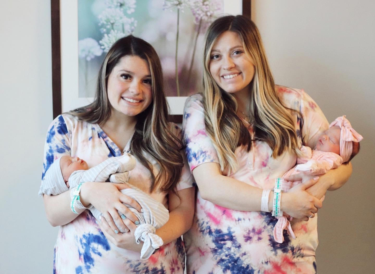 Utah County sisters give birth to babies on same day, hours apart