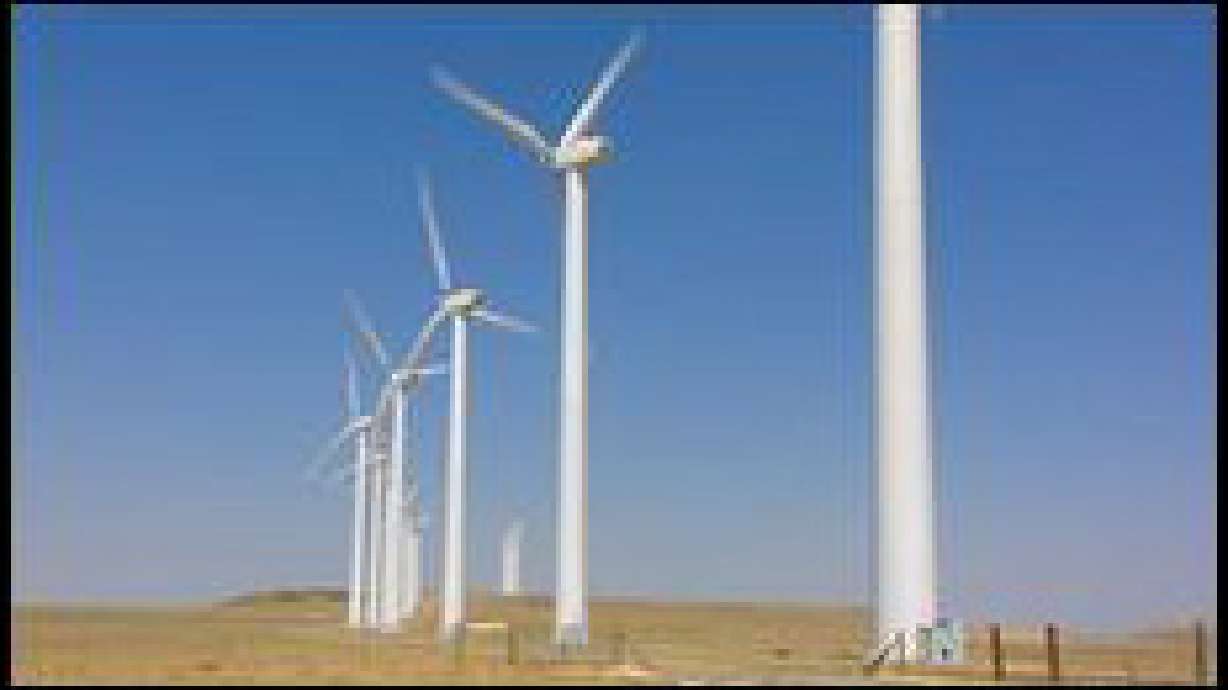 Wind Farm Under Construction in Spanish Fork