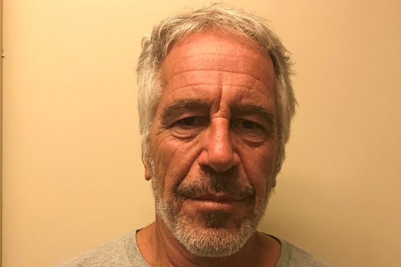 FILE PHOTO: U.S. financier Jeffrey Epstein appears in a photograph taken for the New York State Division of Criminal Justice Services' sex offender registry March 28, 2017 and obtained by Reuters July 10, 2019.  New York State Division of Criminal Justice Services/Handout via REUTERS.