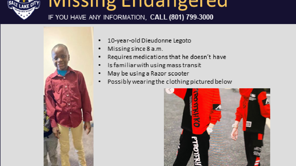 Missing endangered Salt Lake City 10-year-old found