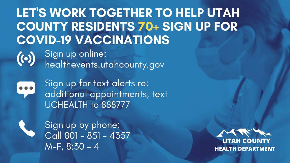 Despite unfilled vaccine appointments in Utah County, officials say no doses wasted
