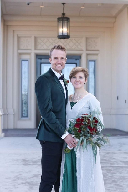 Nathan and Cristin Hessing on their wedding day.