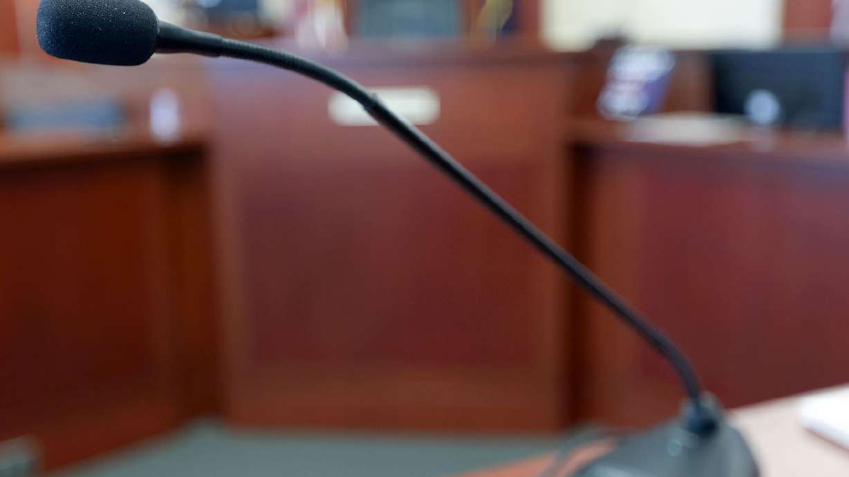 A courtroom in the Matheson Courthouse in Salt Lake
City is pictured on Friday, Jan. 22, 2021.