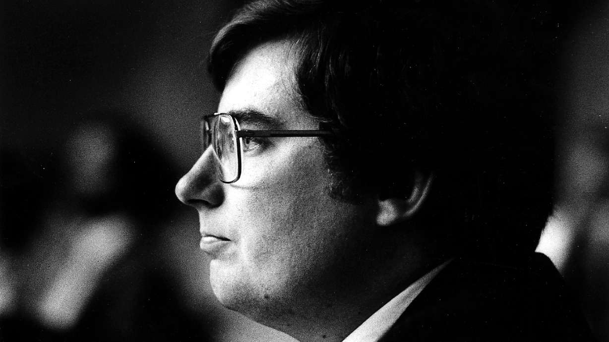 Mark Hofmann during a preliminary hearing on April 15, 1986. Netflix is about to release a new, three-part true crime documentary about the 1985 Hofmann forgeries and murders provocatively titled “Murder Among the Mormons,” directed by Jared Hess.