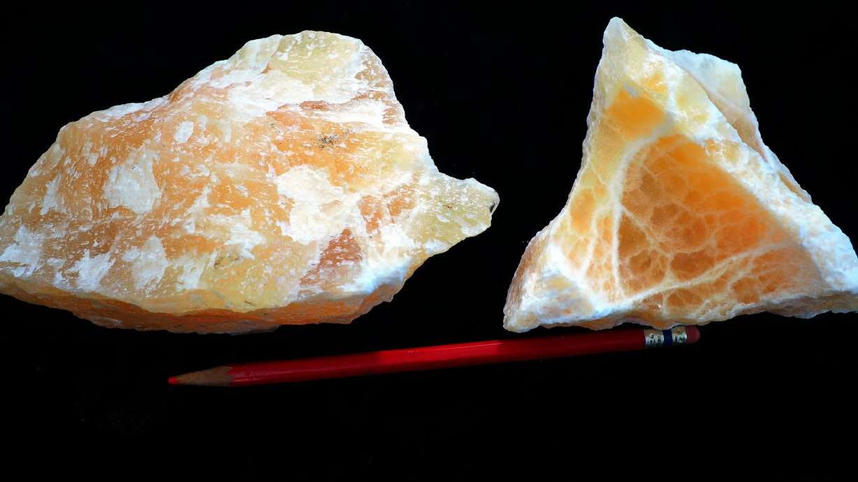 Honeycomb calcite, found high in the mountains of
Duchesne County and nowhere else in the world, could be designated
Utah’s state stone under a legislative proposal