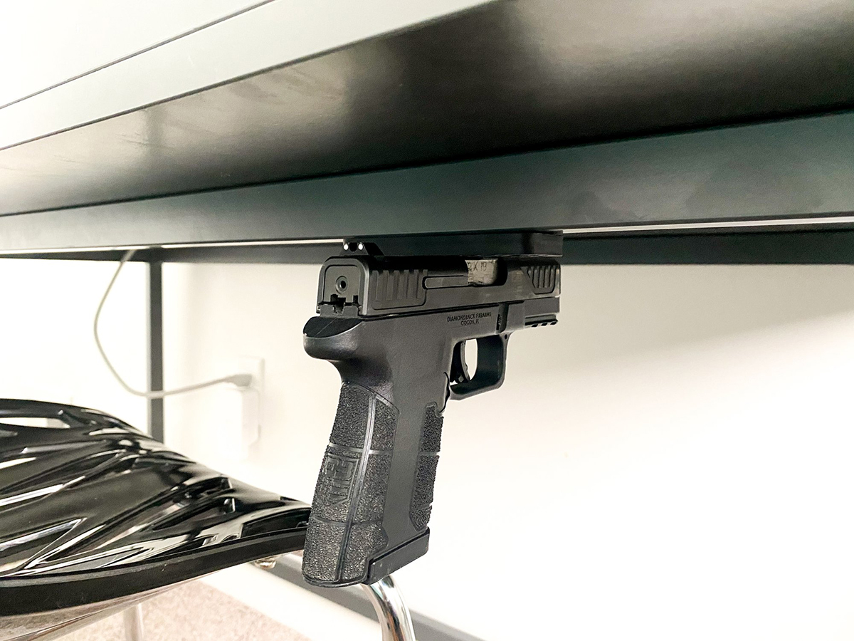 Local company creates unique mount to keep firearms hidden, but accessible when needed