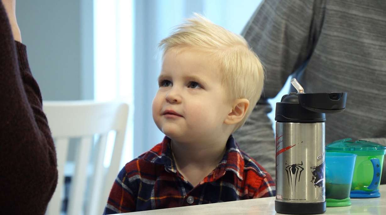 Though 2-year-old Liam Fitzgerald had a hard time understanding he will be getting a little brother soon, he is now becoming more excited.