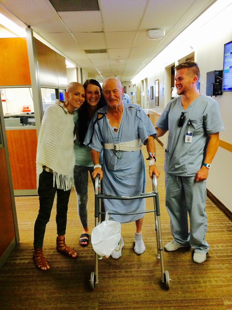 Kim White frequently took time out of her day to visit others who were struggling in the hospital.