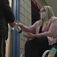 Utah teacher returns to classroom after being paralyzed by ocean wave