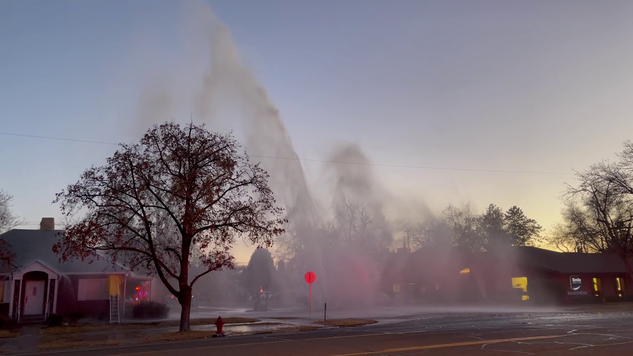 Video shows wild water main break in Provo