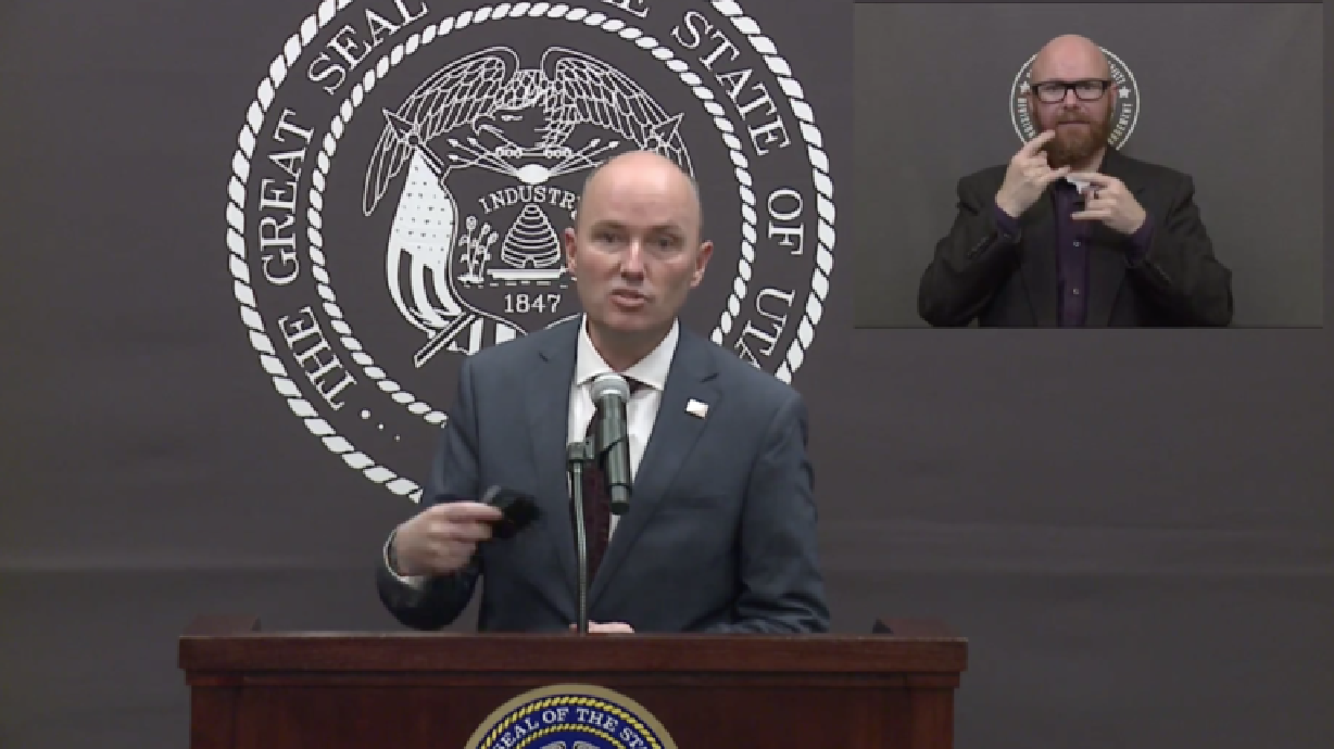 Gov. Cox gives a COVID-19 update.