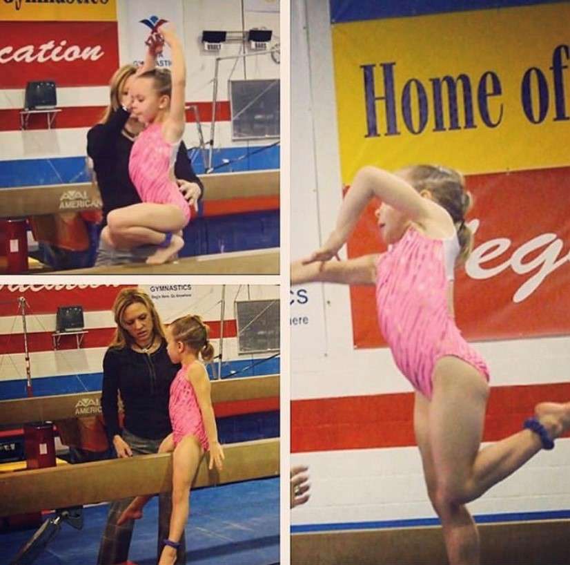 Maile O'Keefe, 5, participates in her first private lesson with Tammy Salcianu.