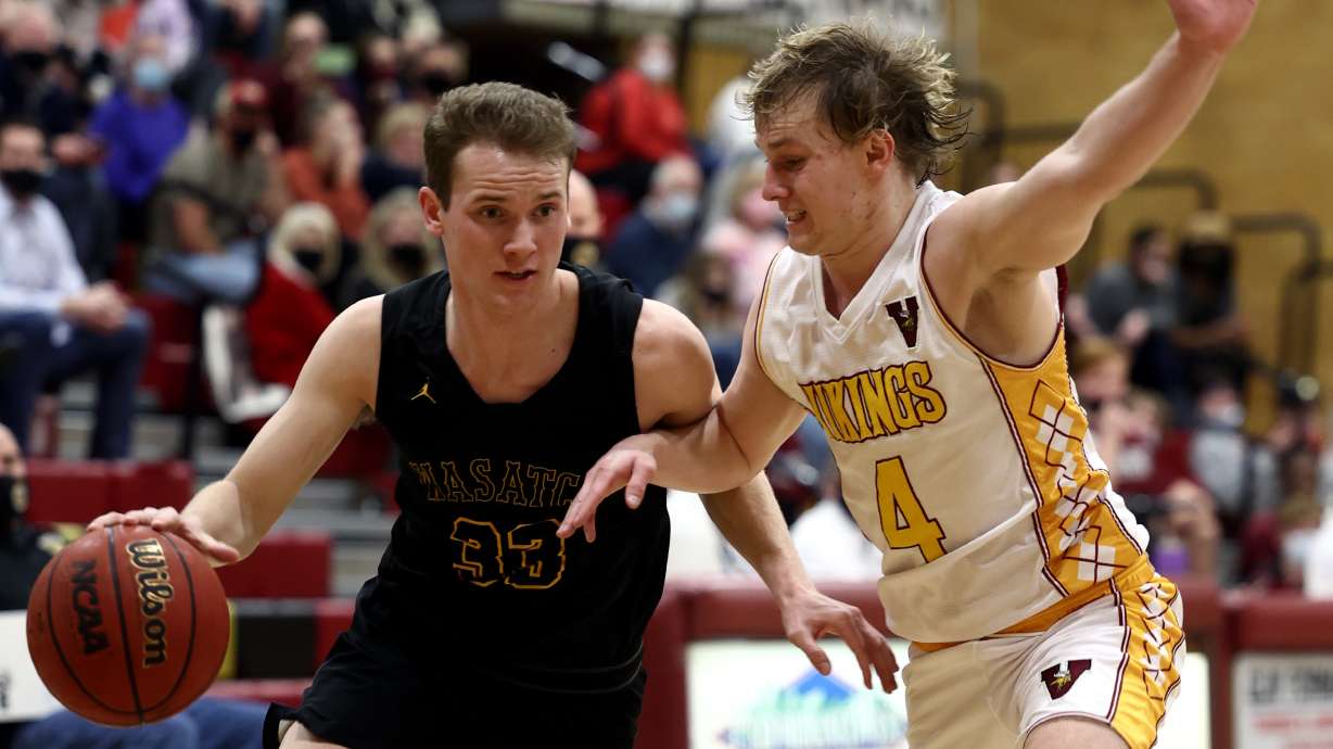 Viewmont and Wasatch play in a first round high school basketball game at Viewmont in Bountiful on Wednesday, Feb. 24, 2021.