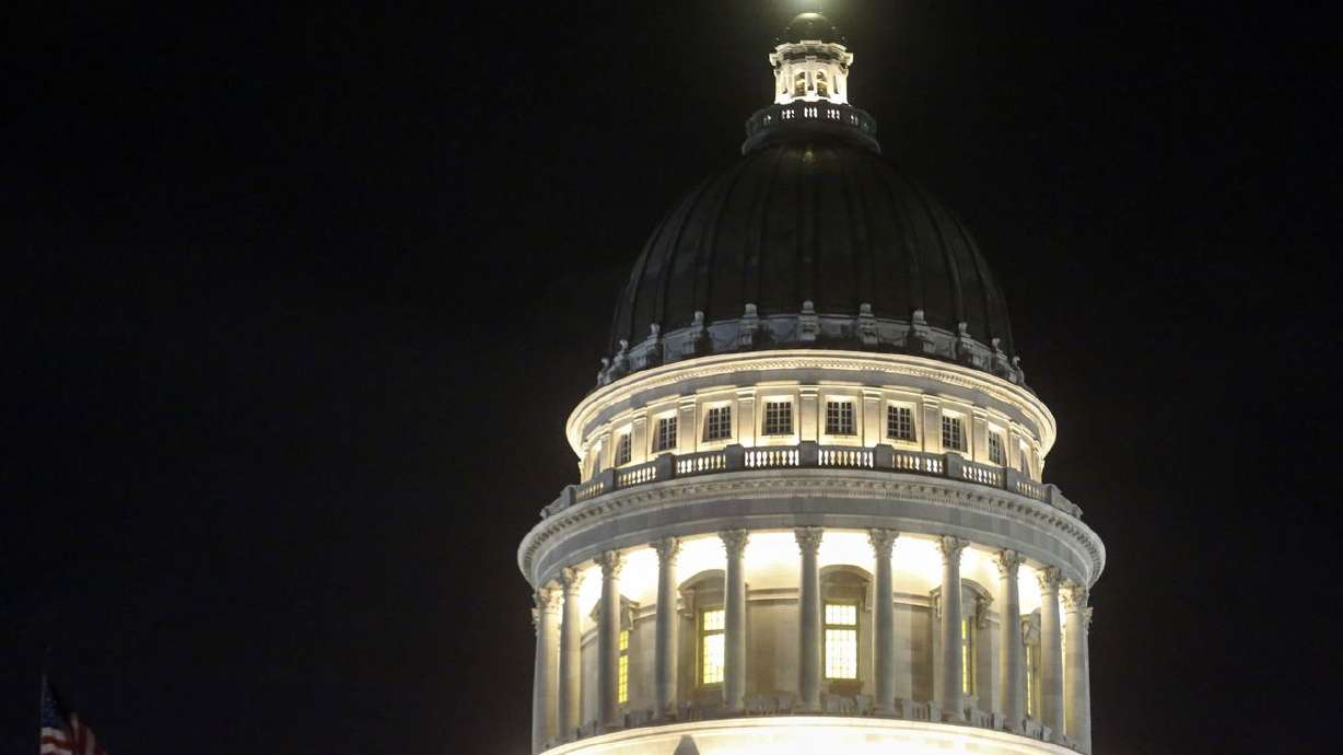 The Utah Capitol is pictured in Salt Lake City on
Monday, Jan. 4, 2021.