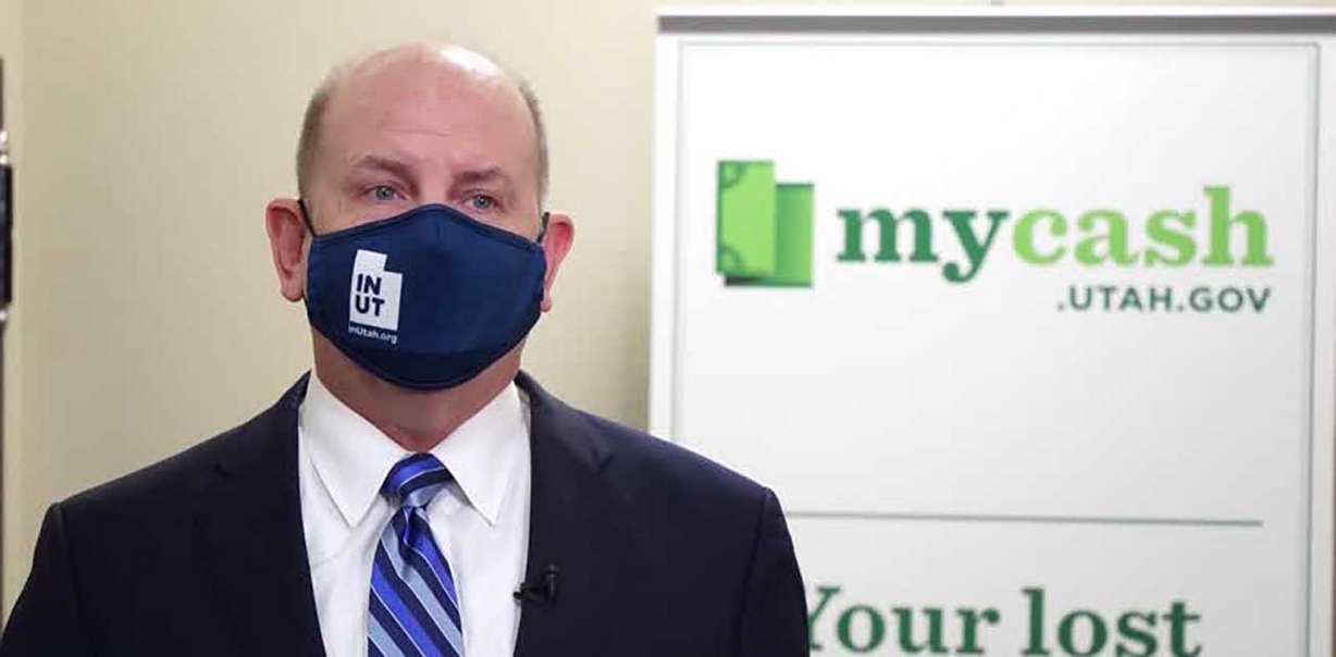 Utah State Treasurer David Damschen tells KSL TV the same thing his staff told Terry Johnston: Her money never made it to their office.