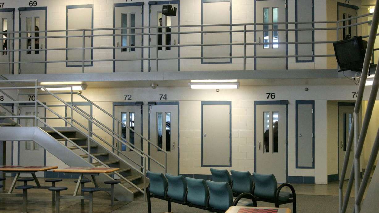 The Utah County Jail is pictured