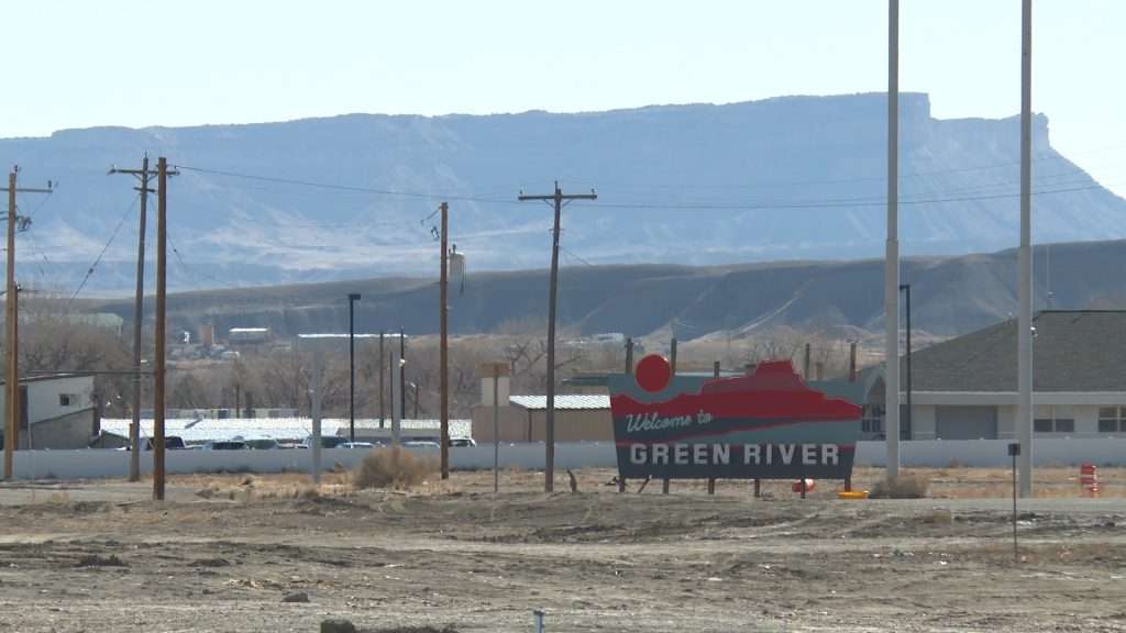 A welcome sign outside Green River, Utah, Tuesday, Mar. 2, 2021.