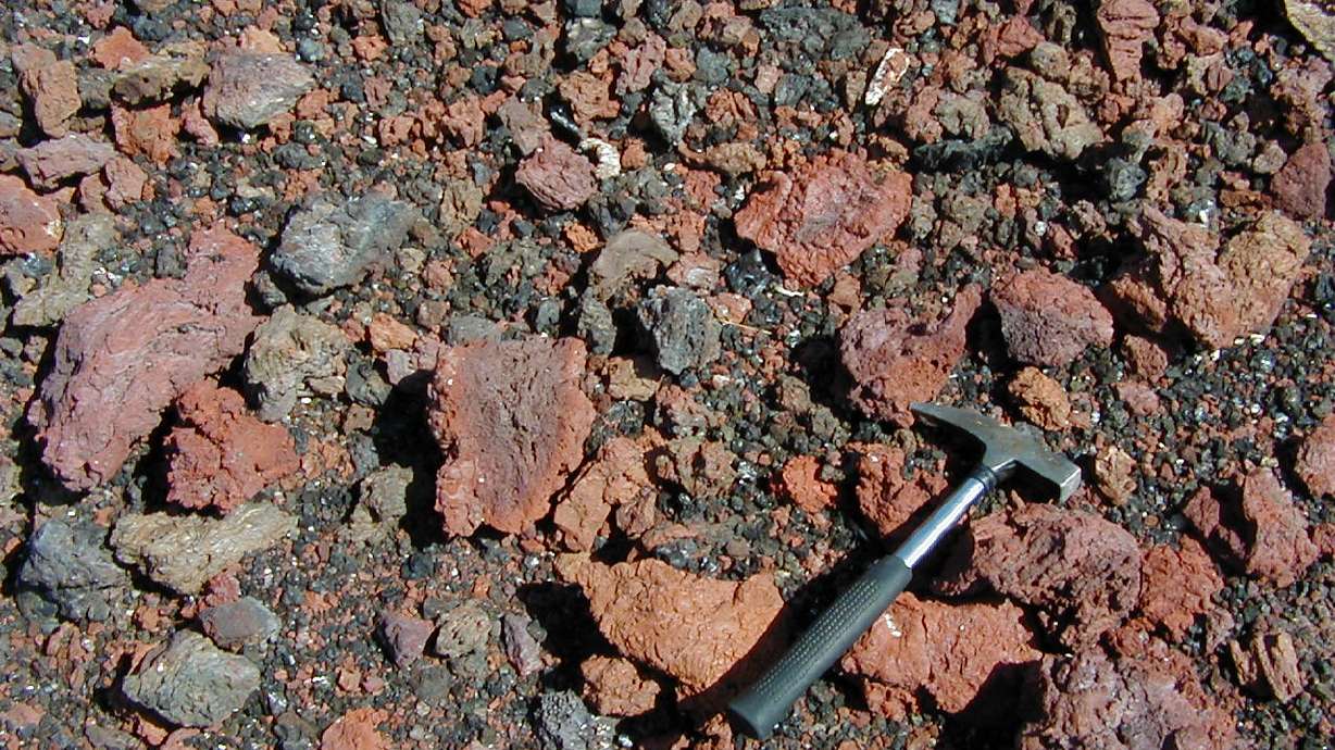 Volcanic rocks found in the Black Rock Desert, Utah