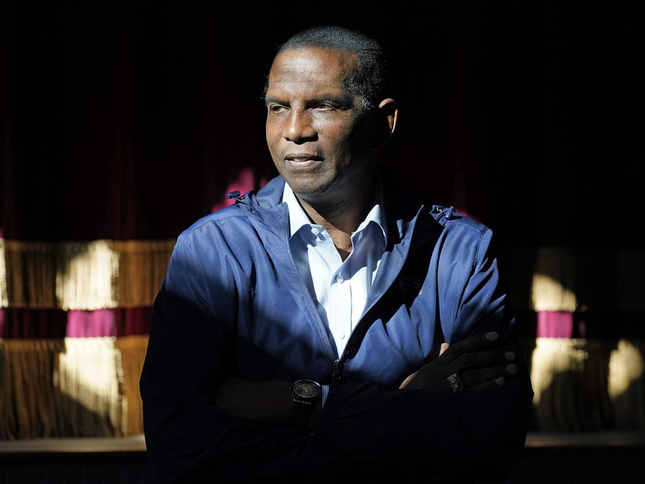Burgess Owens, Republican candidate in Utah’s 4th
Congressional District, poses for a photograph during a campaign
stop on, in Spring City, San Pete County, on Oct. 30, 2020.