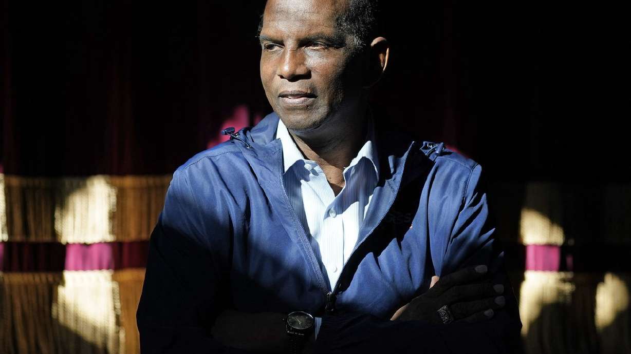 Burgess Owens, Republican candidate in Utah’s 4th
Congressional District, poses for a photograph during a campaign
stop on, in Spring City, San Pete County, on Oct. 30, 2020.