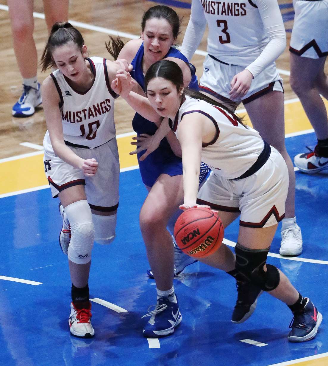 Fremont and Herriman compete during the 6A girls basketball championship game at Salt Lake Community College in Taylorsville on Saturday, March 6, 2021. Fremont won 63-43.