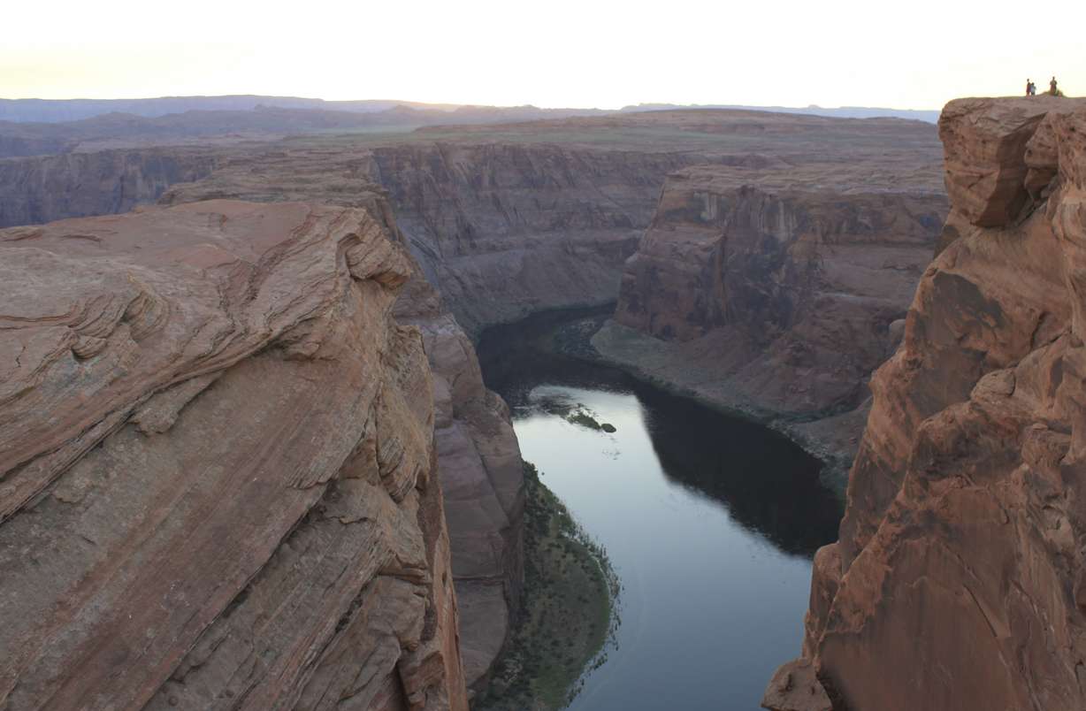 This Aug. 20, 2019 image shows the Colorado River flowing south of Page, Arizona. A plan by Utah could open the door to the state pursuing an expensive pipeline that critics say could further deplete Lake Powell, which is a key indicator of the Colorado River's health.