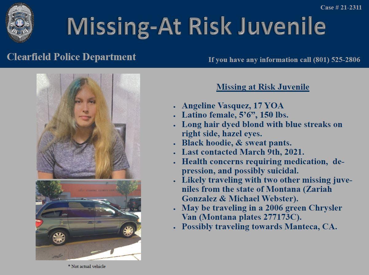 Teen found safe in Clearfield, police say