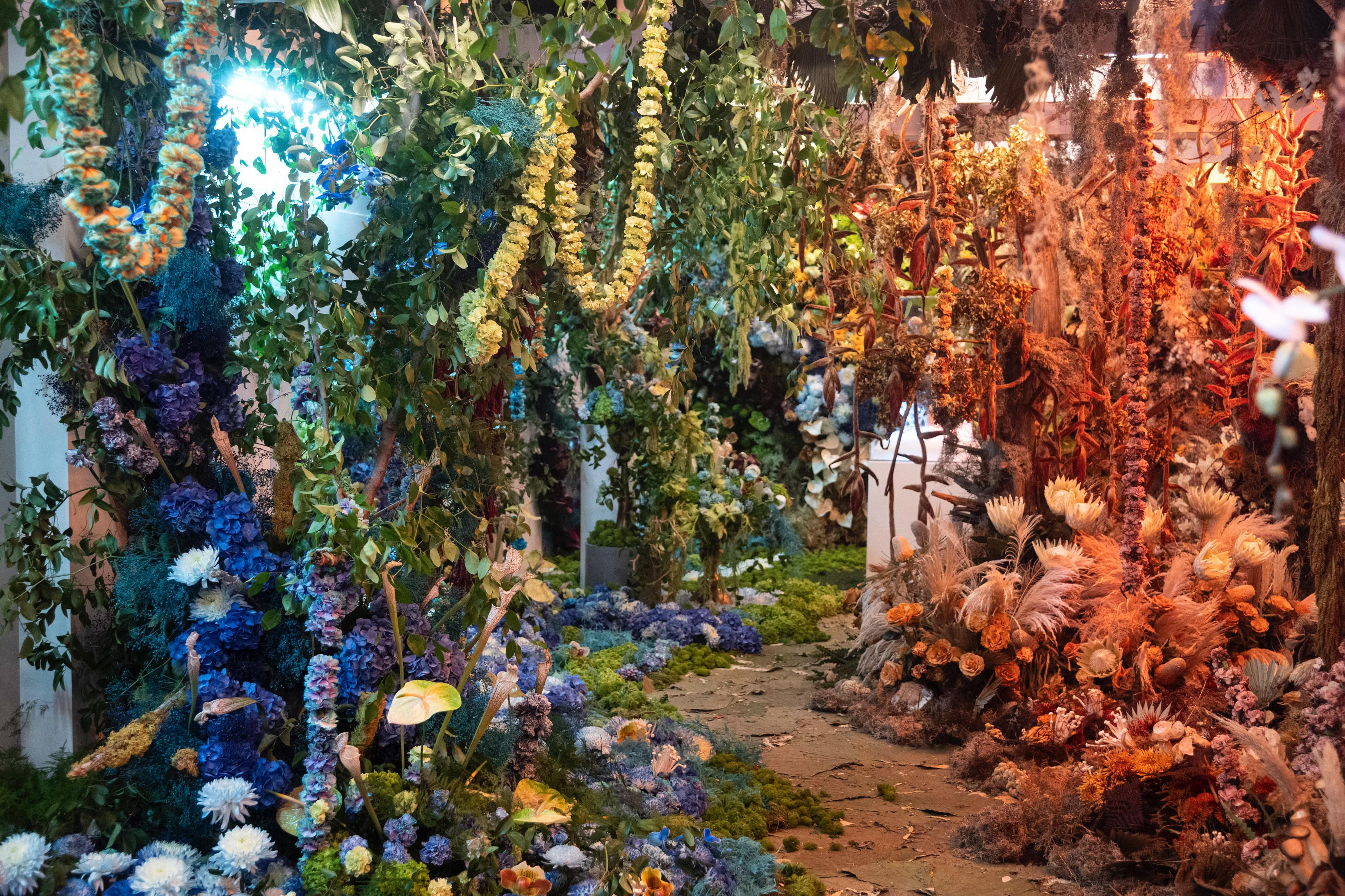 Conner Nesbit's immersion room he created for the final challenge on the HBO series "Full Bloom." This room won him the $100,000 grand prize.