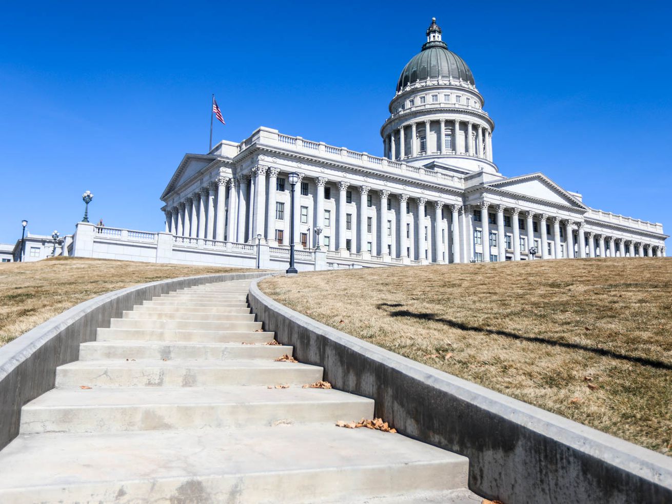 The Utah Capitol in Salt Lake City is pictured on
Friday, March 5, 2021, the final day of the Utah Legislature’s 2021
general session.