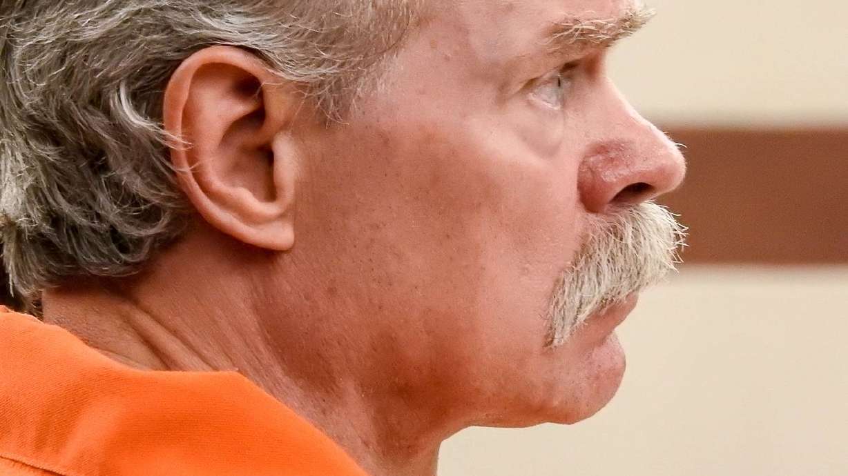 Douglas Lovell is pictured at an evidentiary hearing in
Ogden on Aug. 5, 2019. A judge has rejected Lovell’s latest claims
of ineffective counsel and church meddling in his case.
