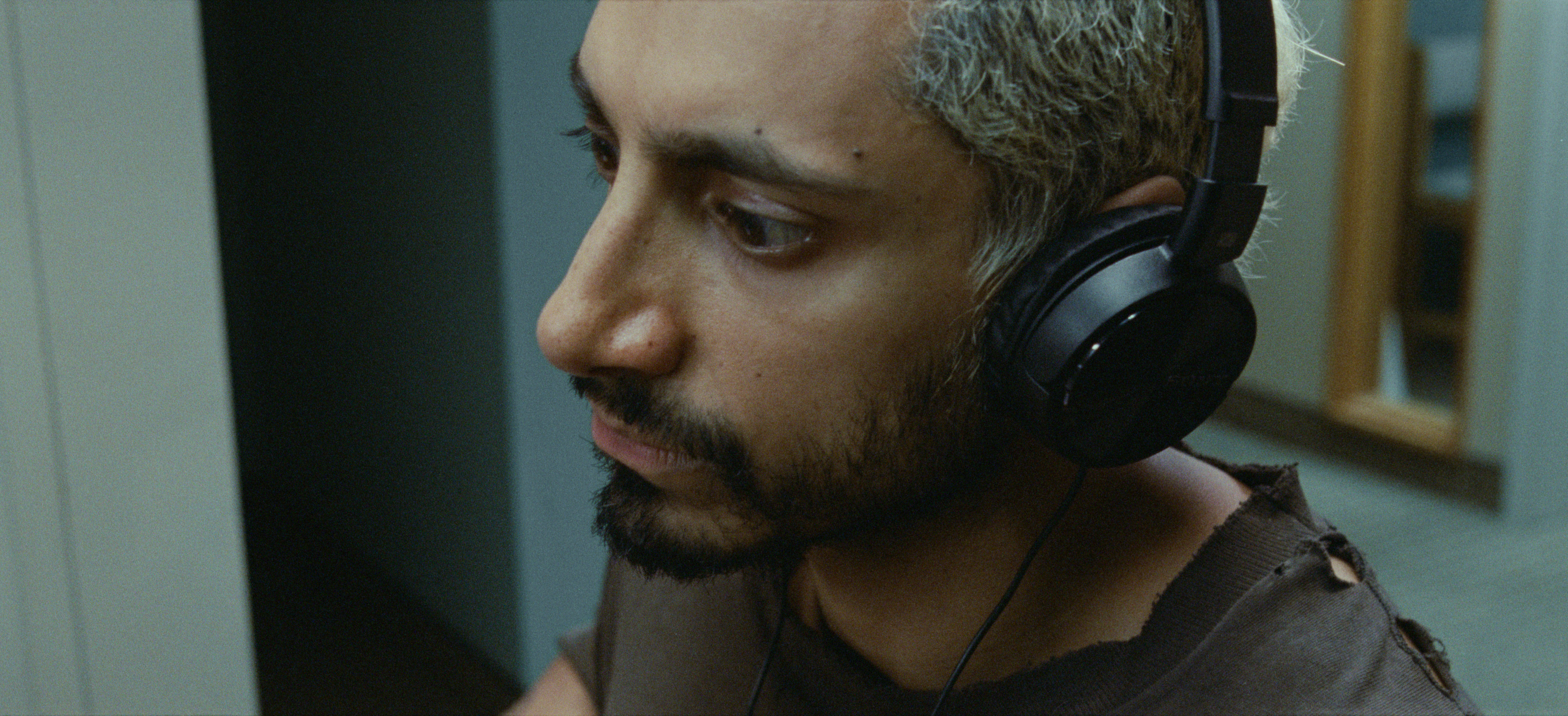 This image released by Amazon Studios shows Riz Ahmed in a scene from "Sound of Metal."