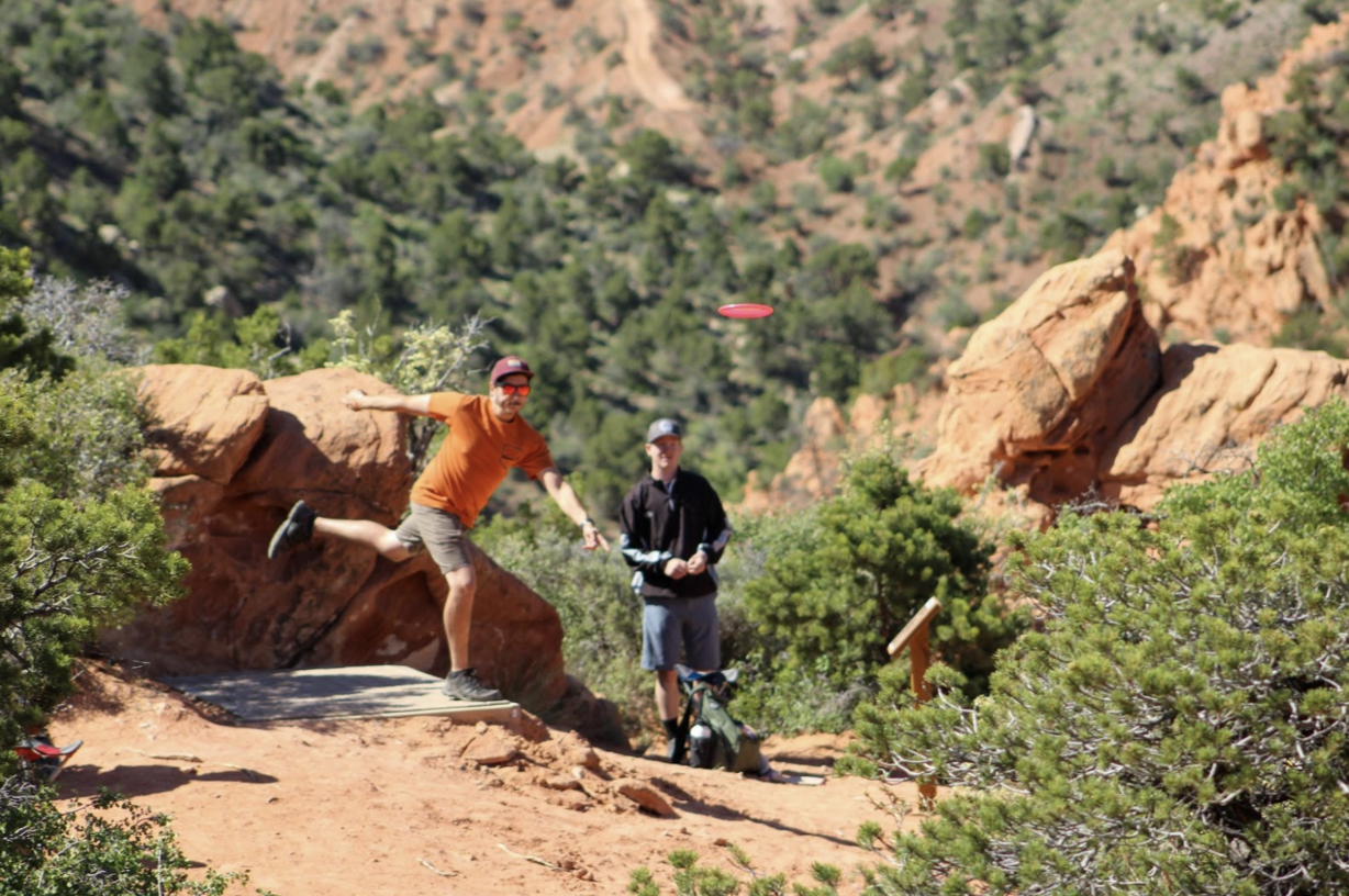 Disc Golf in Thunderbird Gardens, Cedar City.