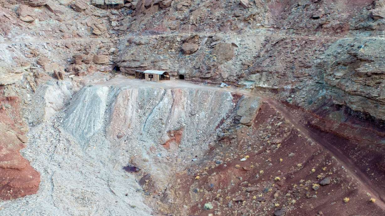 An undated photo of abandoned mines at Mineral Canyon in Grand Canyon.