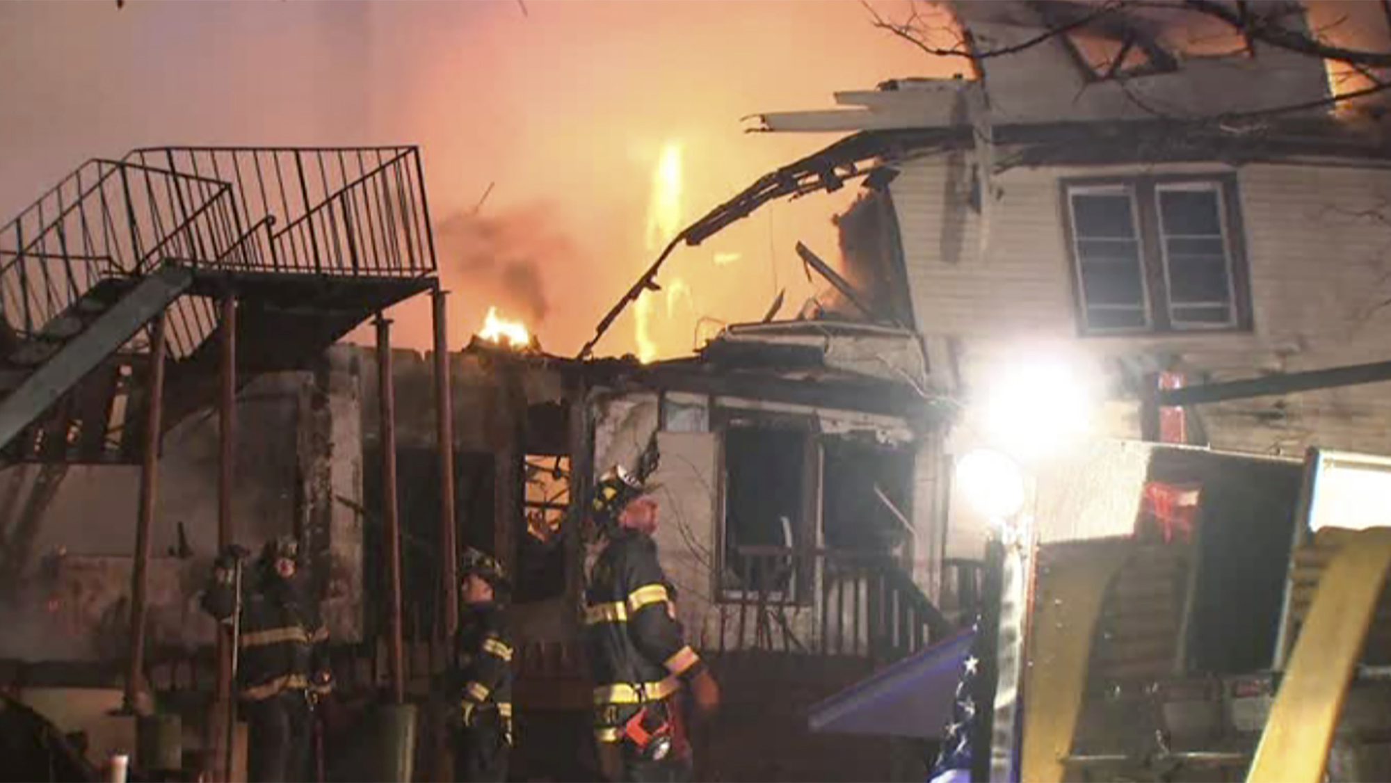 Care home fire leaves resident dead, firefighter missing