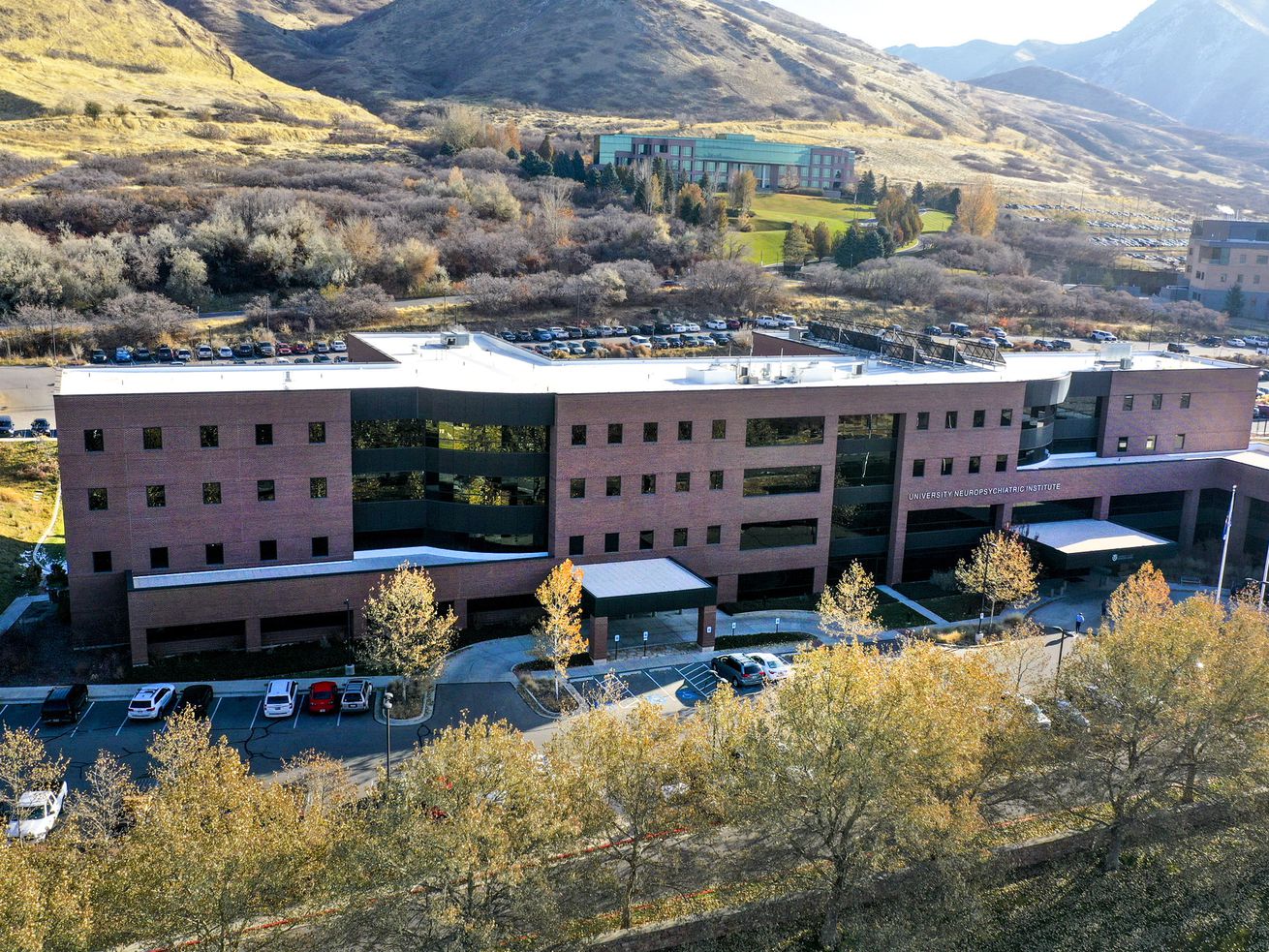 The Huntsman Mental Health Institute (formerly
University Neuropsychiatric Institute) is pictured in Research Park
in Salt Lake City on Monday, Nov. 4, 2019. A $1 million donation
from Cambia Health Solutions will help extend resources from the
institute across the state to rural communities and schools.