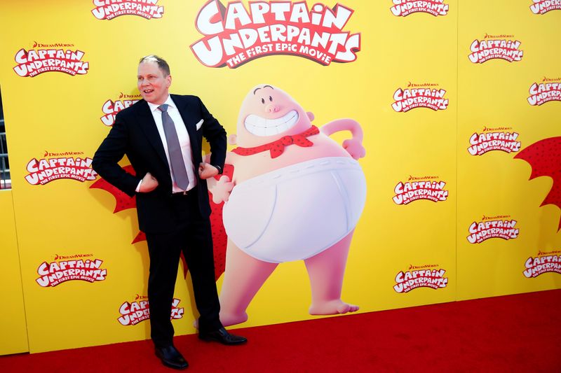 Author Dav Pilkey attends the premiere of "Captain Underpants: The First Epic Movie" at the Regency Village Theater in Los Angeles, California, U.S. May 21, 2017. REUTERS/Patrick T. Fallon
